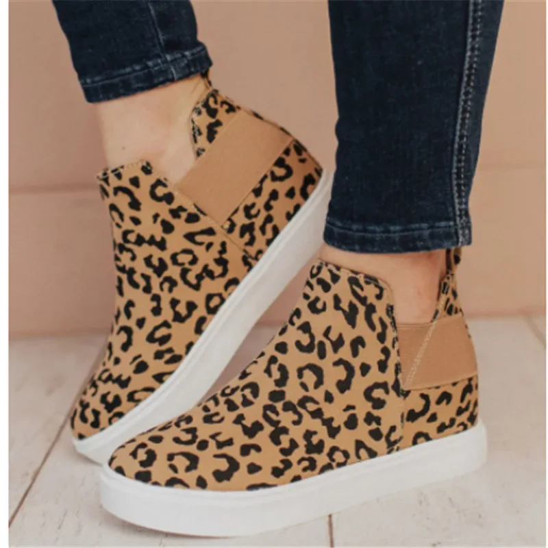 

Women's Flat Shoes 2022 Autumn Leopard Non-slip Shoes Women Plus Size Flat Shoes Ladies Casual Women's Shoes Zapatos Mujer