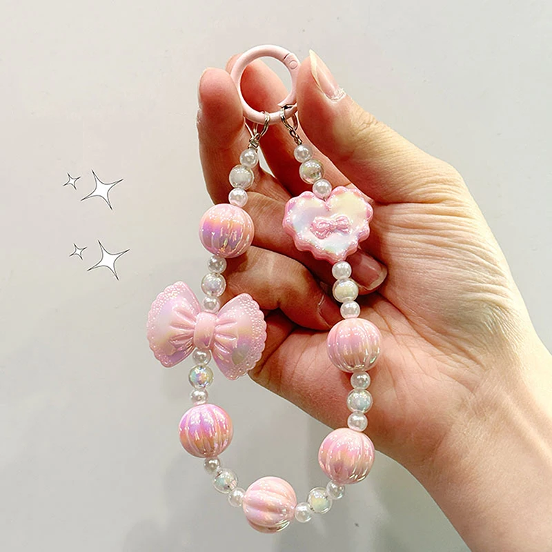 Брелок ярких цветов креативная цепочка для телефона из тыквенных бусин милая