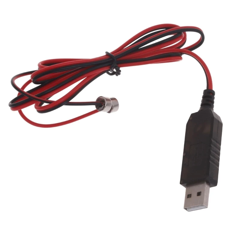 

USB Magnetic Cable Power Adapter Cord for 3.7V 14500 16340 26650 Rechargeable Lithium Battery Charging Drop Shipping