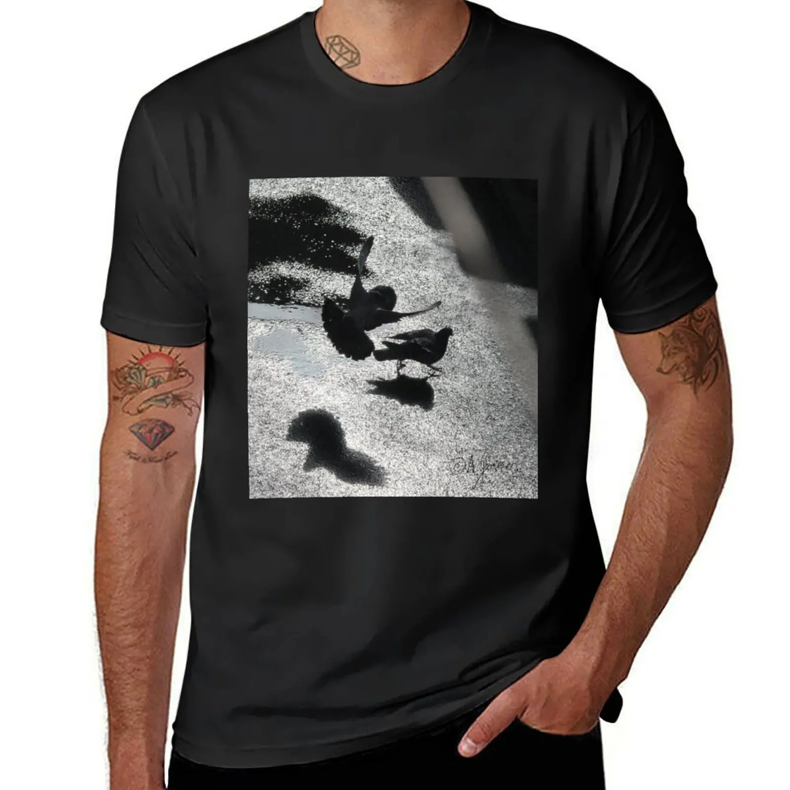 Весенняя история любви. Ромео и Джульетта. Летняя футболка с надписью Dr. Andреj Goszcz