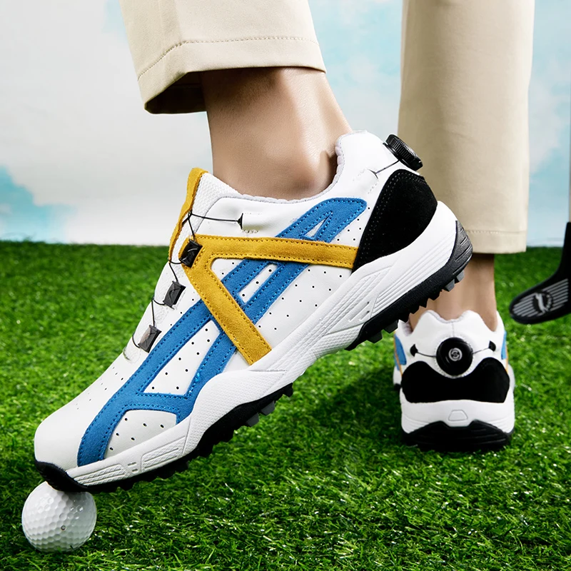 Men's Golf Shoes Men's Nail Free Walking Training Sneakers Fashion Men's and Women's Large Training Golf Shoes Size 36-48