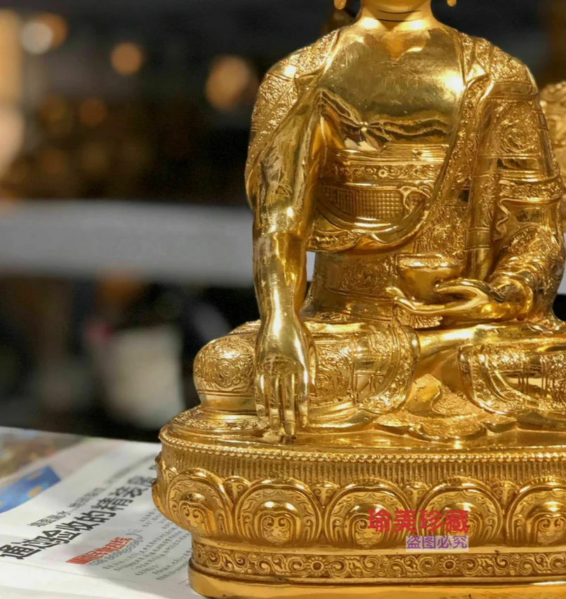 Статуи Будды Шакьямуни из натуральной бронзы 12 дюймов/30 см Buda Gautama Siddhartha AAAAA
