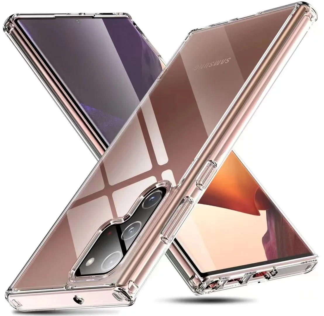

Противоударный мягкий чехол из ТПУ для телефона Samsung Galaxy S23 Ultra S22 S21 S20 FE Note 20 10 8 9 S10 S8 S9 Plus, прозрачный чехол