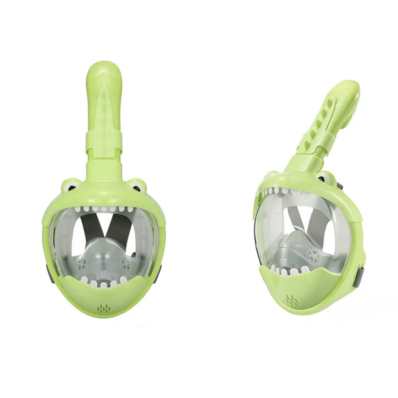 

Cartoon Kids 180 View Snorkeling Mask Boys Girls Underwater Anti Fog Scuba Diving Mask Full Face Childrens Swimming Equipment