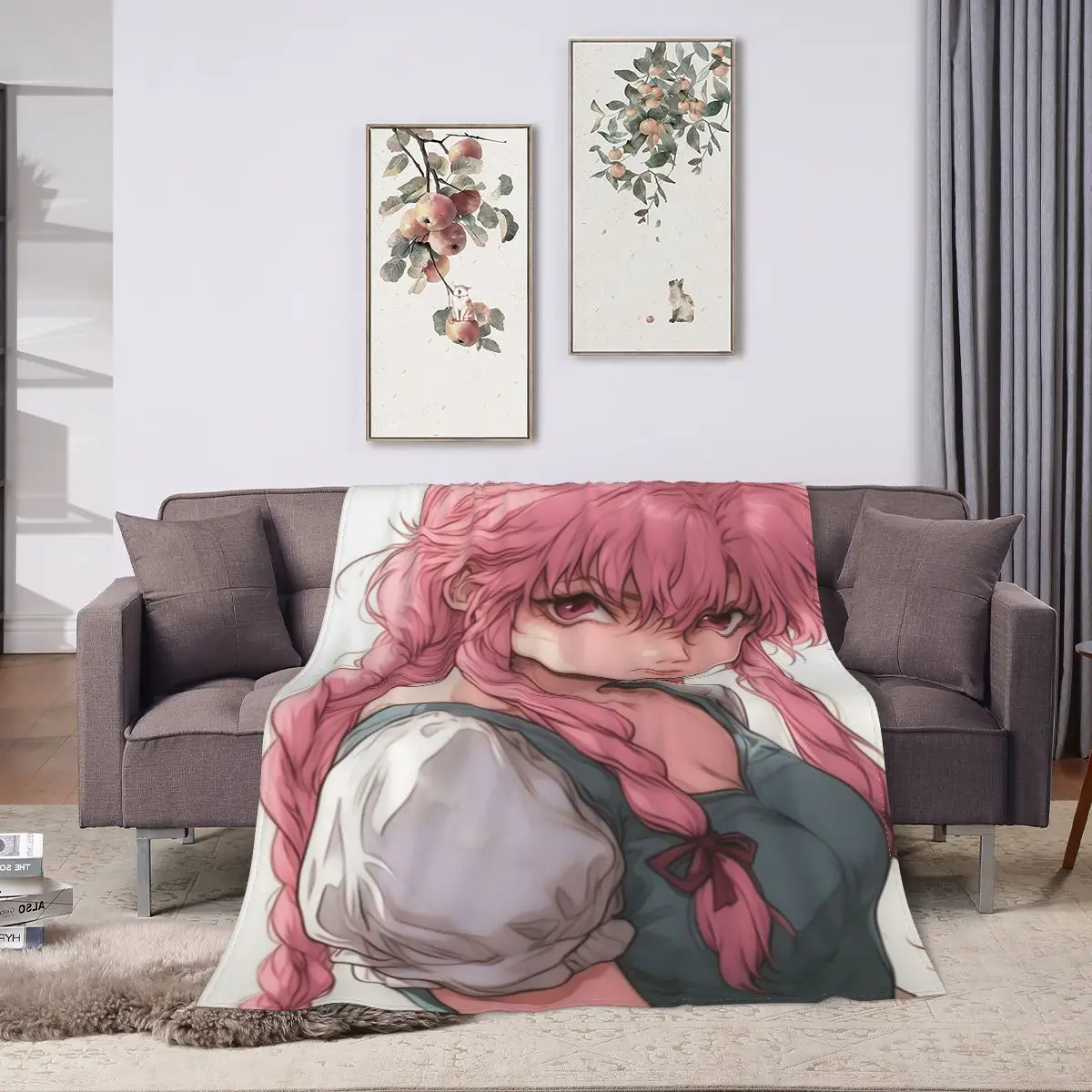 Gasai Yuno ультрамягкое одеяло из микрофлиса