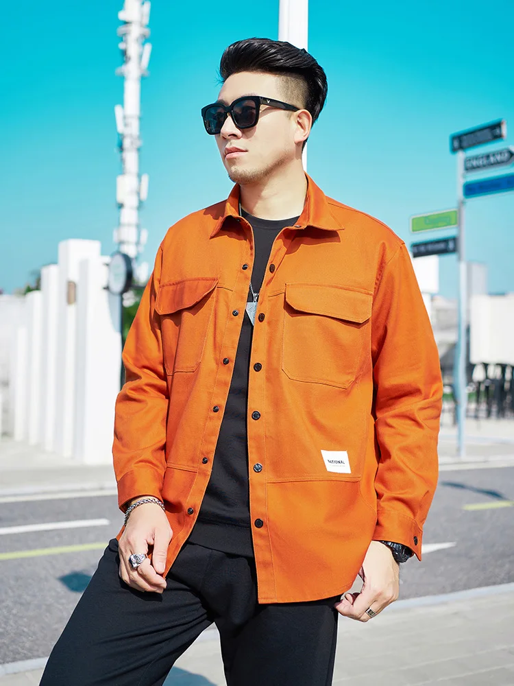 Весенняя модная брендовая мужская одежда больших размеров верхняя Fat Brother