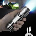 Миниатюрный Перезаряжаемый USB светодиодный фонасветильник, сисветильник свет, 3 режима, светильник свет, тактический фонасветильник, уличный свет, светодиодный фонарик