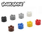 Marumine 100 шт. 2x2 круглые кирпичи ракетная ракета корпус совместимый с 614361163941 DIY MOC строительные блоки мелкие частицы игрушки