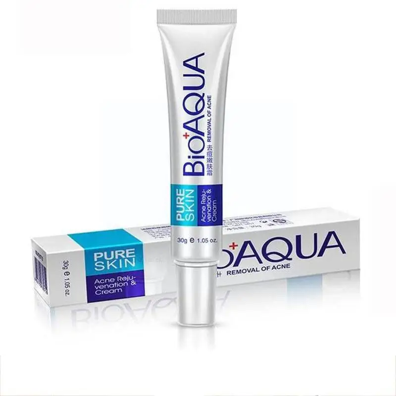 

Bioaqua Face Cream Whitening Skin Care Anti Acne Treatment Cream Scar Moisturizing Acne Pores Acne Control 30g Cream Oil Re E7r1