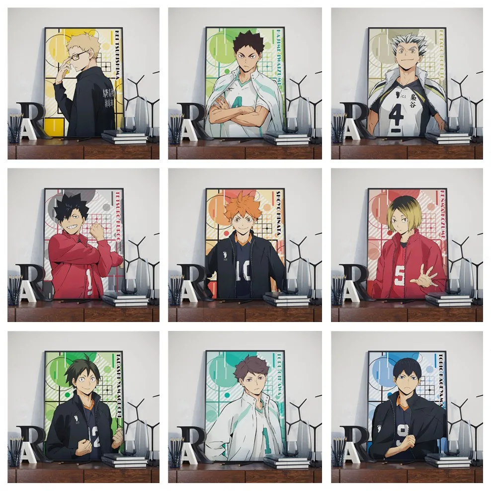 

Фотообои с номерами, Япония, модель Haikyuu! Картины маслом для украшения гостиной, домашний декор