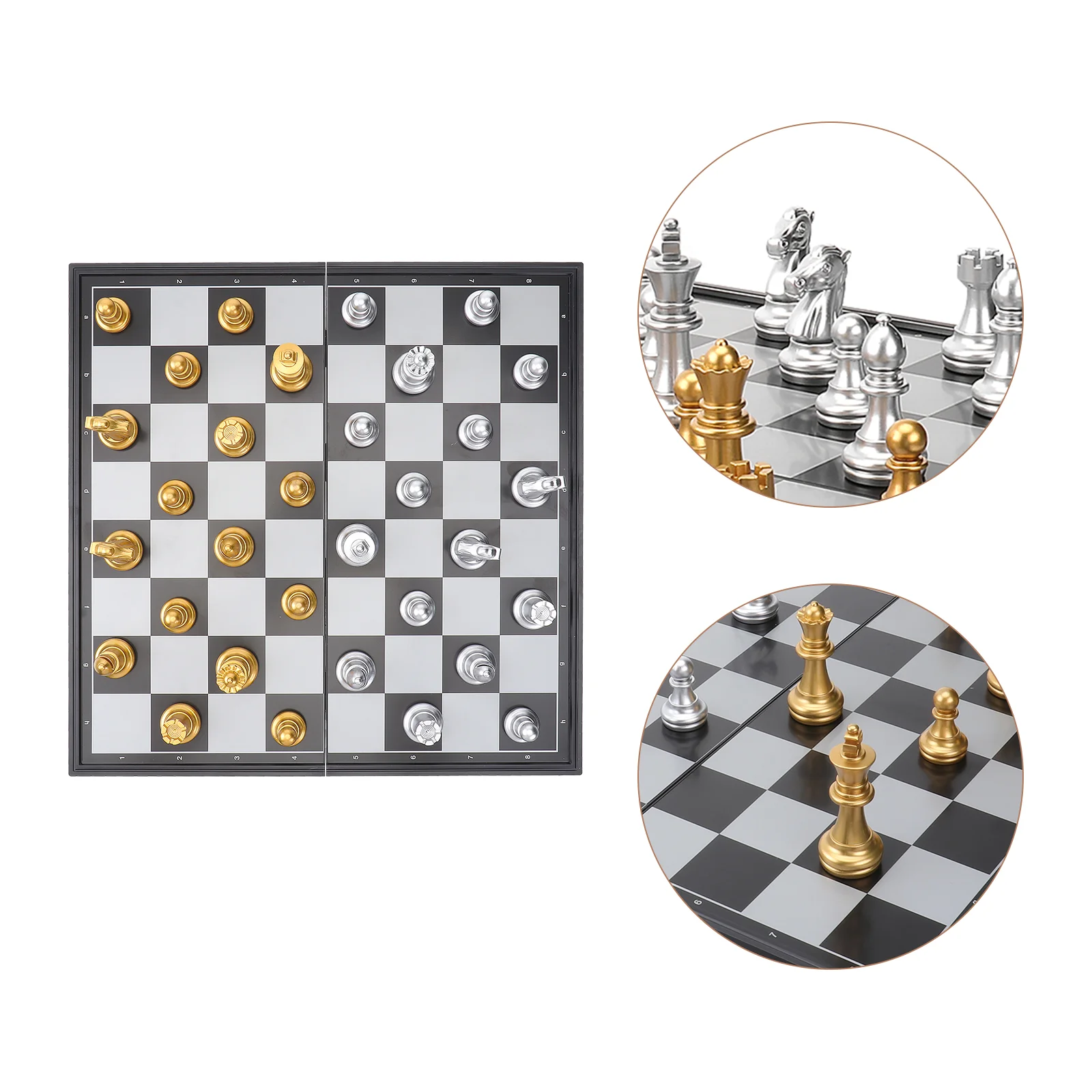 

1 Set Magnetic Travel Chess Set Folding Chess Board Game International Standard Chess Game Educational for Kids and Adults