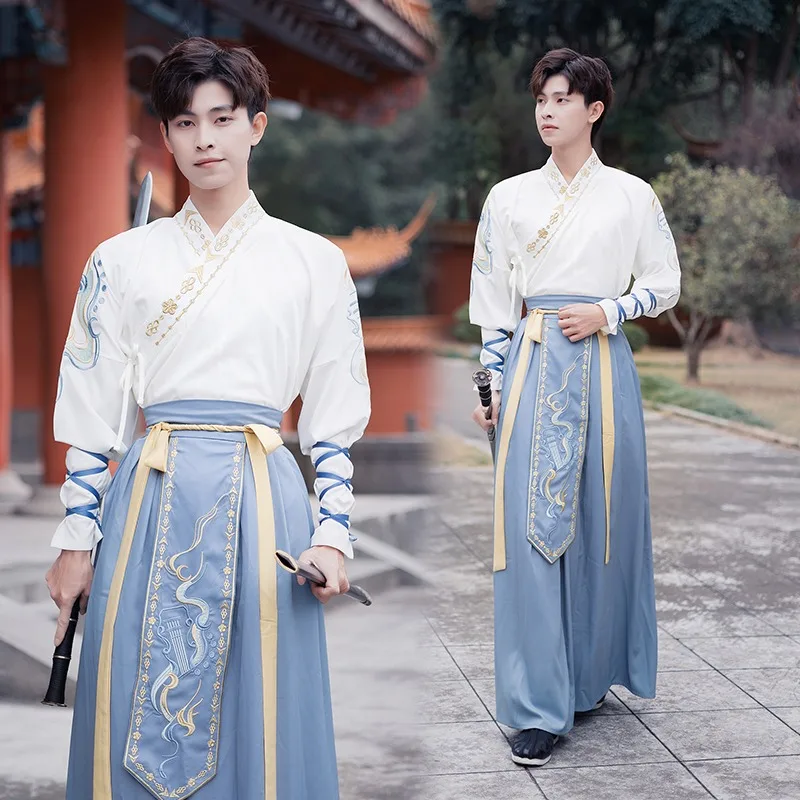 

Мужская традиционная китайская одежда Hanfu для косплея