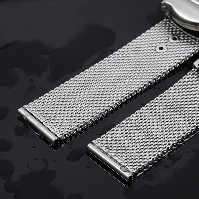 Premium Grade Titanium steel  Chain Strap For Omega 007 Seamaster Diver 300 Watch Band Replace Milanese Stainless Bracelet 20mm