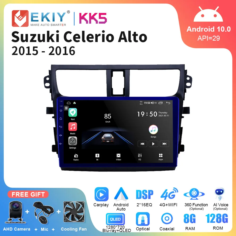 

EKIY KK5 For Suzuki Celerio Alto 2015-2016 Android Radio Stereo Car Multimedia Player GPS Navigation CarPlay No 2din Head Unit