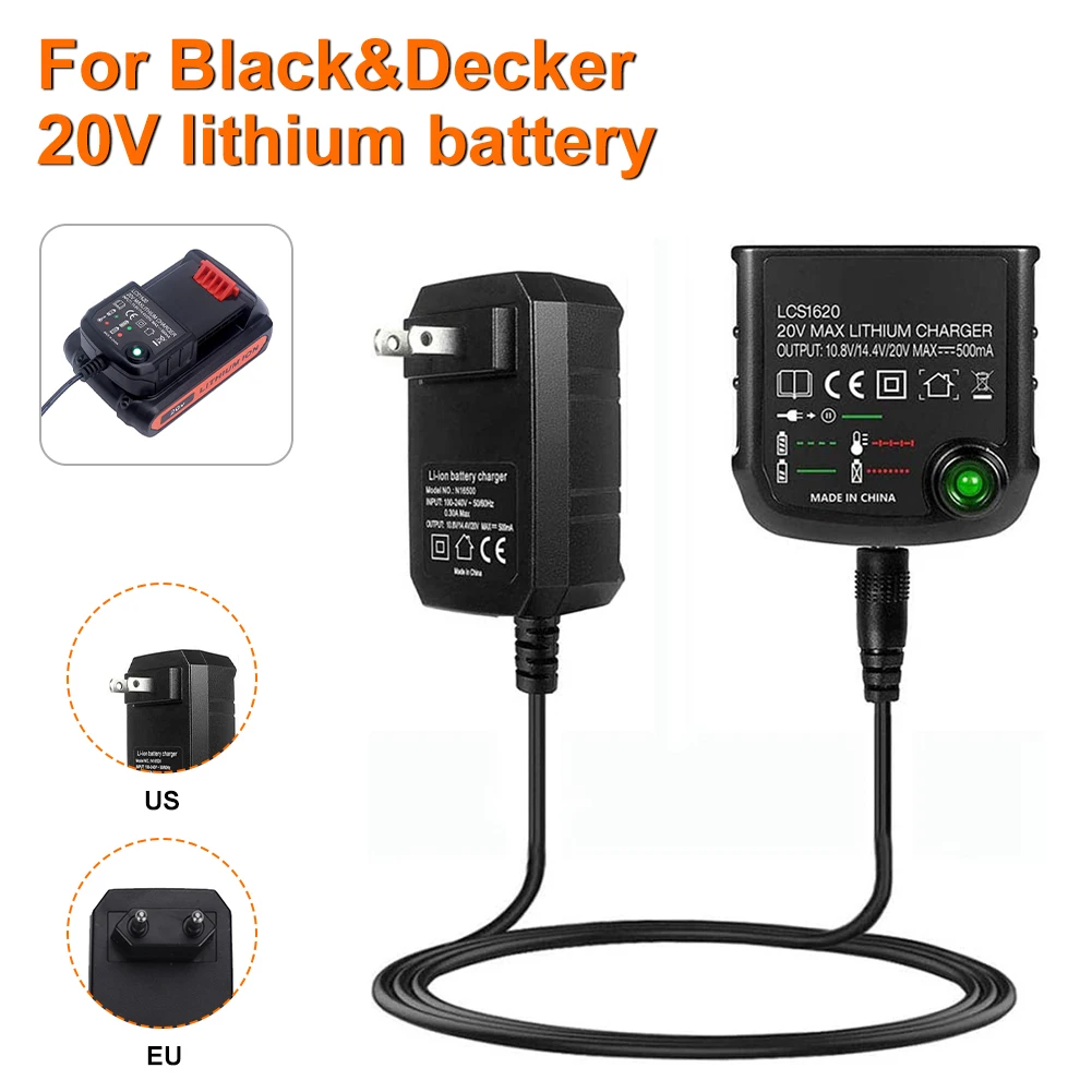 For Black&Decker BL1518 BL1512 Li-ion Battery Charger 10.8V 
