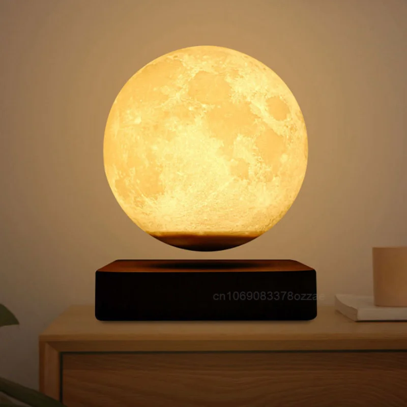 

Original Magnetic Levitation Lunar Lamp Auto Spin Moon Lamp Bedroom Living Room Lighting Bar Decor Smart Home Decoration Gft