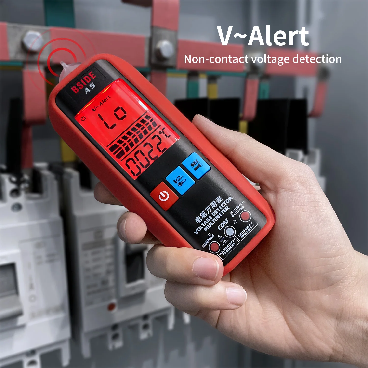 

A5 Smart Digital Multimeter VFC DC AC Voltage Tester Voltmeter True RMS Capacitance Diode Ohm Hz NCV Non-contact Voltage Tester