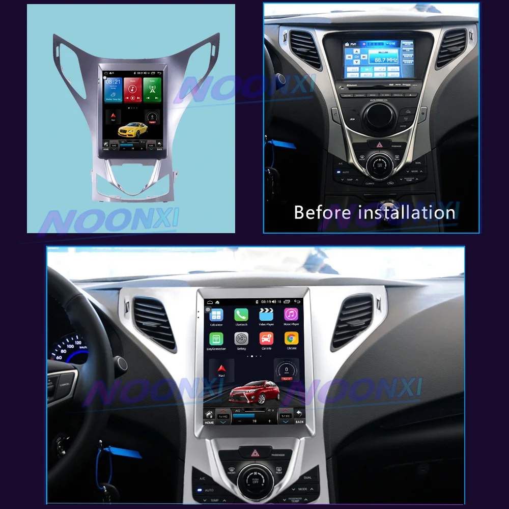

For Hyundai Azera 2011-2012 Car Radio Video Players IPS Screen Bluetooth Receiver Automotive Multimedia DVD Carplay GPS 8GB+256G