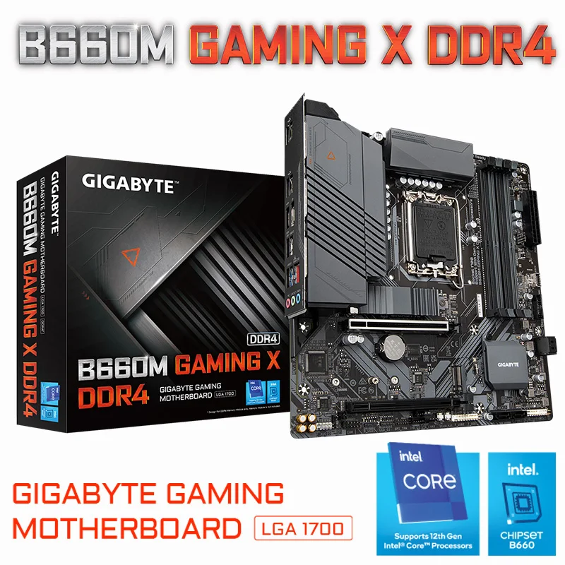 Gigabyte B660M GAMING X DDR4 Motherboard LGA 1700 i3 i5 i7 i