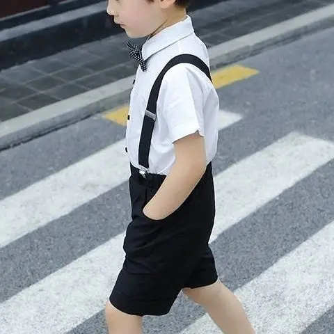 Новый костюм для детей от 2 до 8-12 лет элегантный джентльмена с цветочным принтом