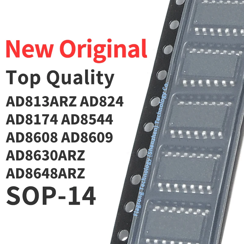 

10 PCS AD813ARZ AD824 AD8174 AD8544 AD8608 AD8609 ARZ AD8630ARZ AD8648ARZ SOP-14 Chip IC New Original