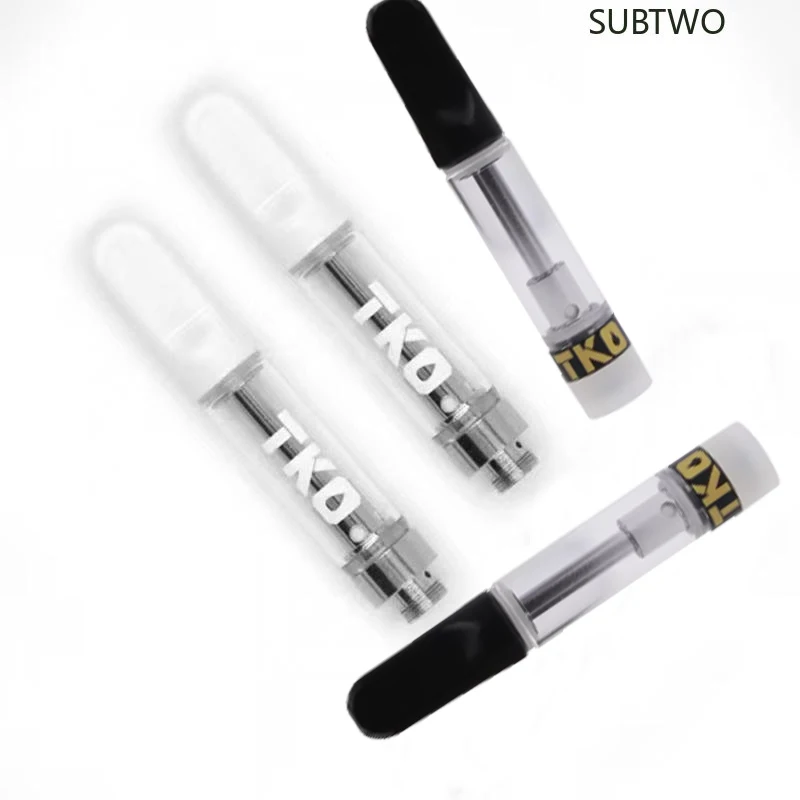 

50pcs/lot TKO Cartridges Cart Atomizer 0.8ml 1.0ml Tank Ceramic Coil Wax Thick Oil E Cigarette Accessory Atomizer Vape Cartridge