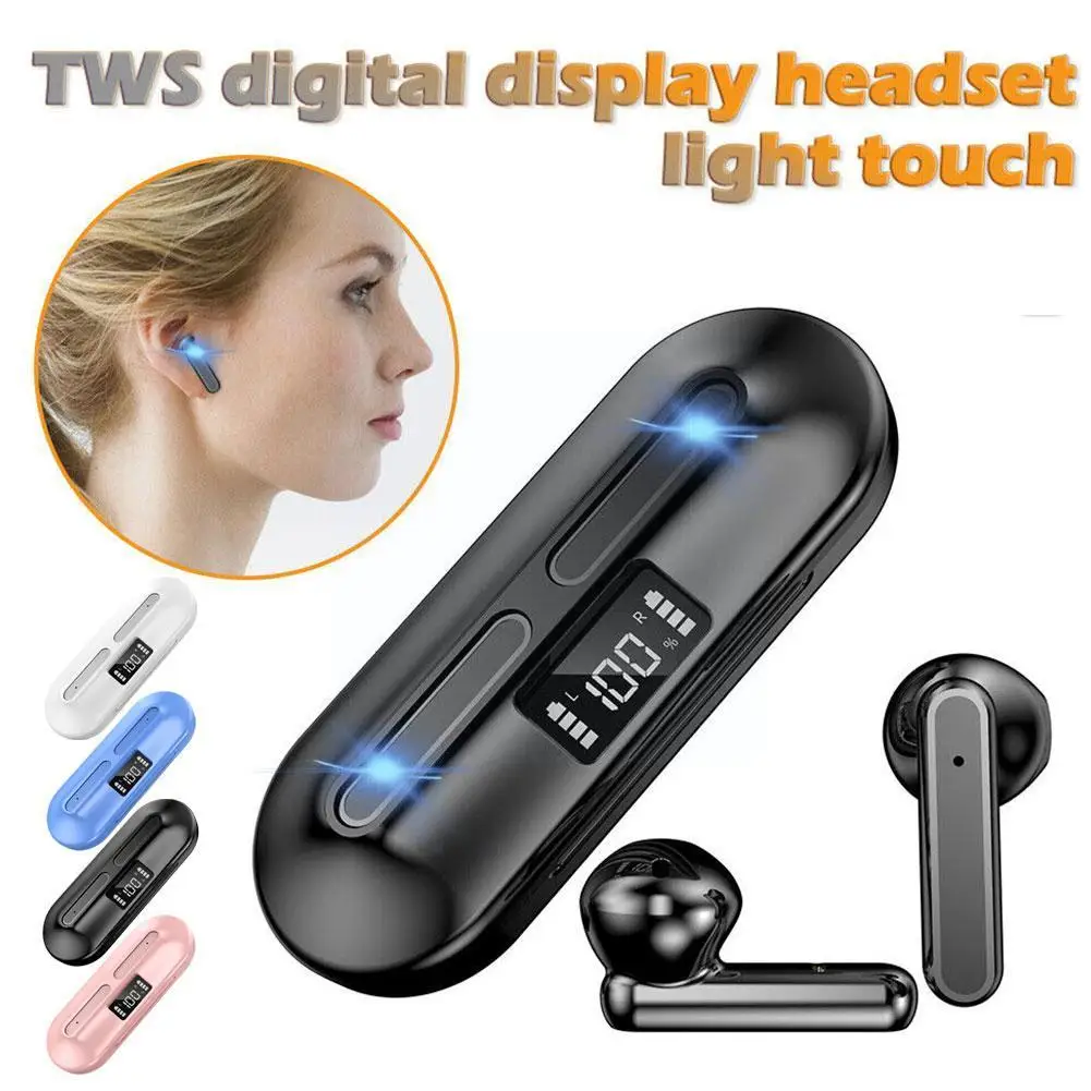 

K50 TWS BT 5.2 Earbuds LED Electric Power Digtal Display HiFi Waterproof Accessories Wireless Headphone Earbuds Earphone Mo Q3V4