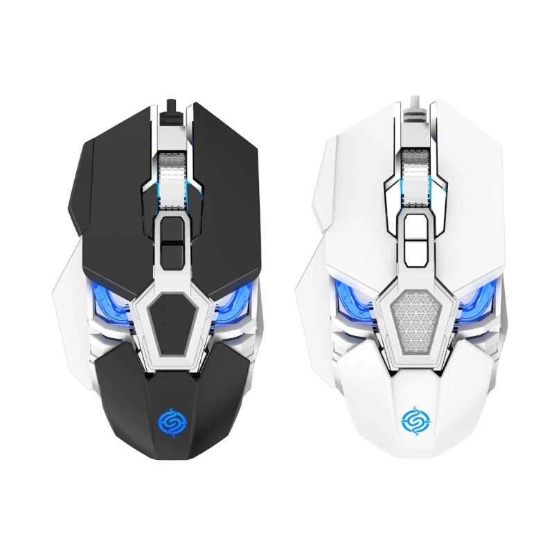 

Q18 Gaming Mouse Ergonomic Mouse 9-Key LED 6400DPI Optical Programmable