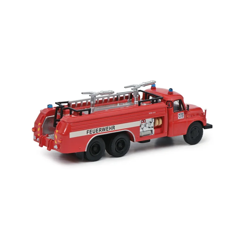 

1:87 Scale T148 Fire Engine Truck Van Alloy Car Model Diecast Toy Collectible Metal Vehicle Ornament Boys Toys
