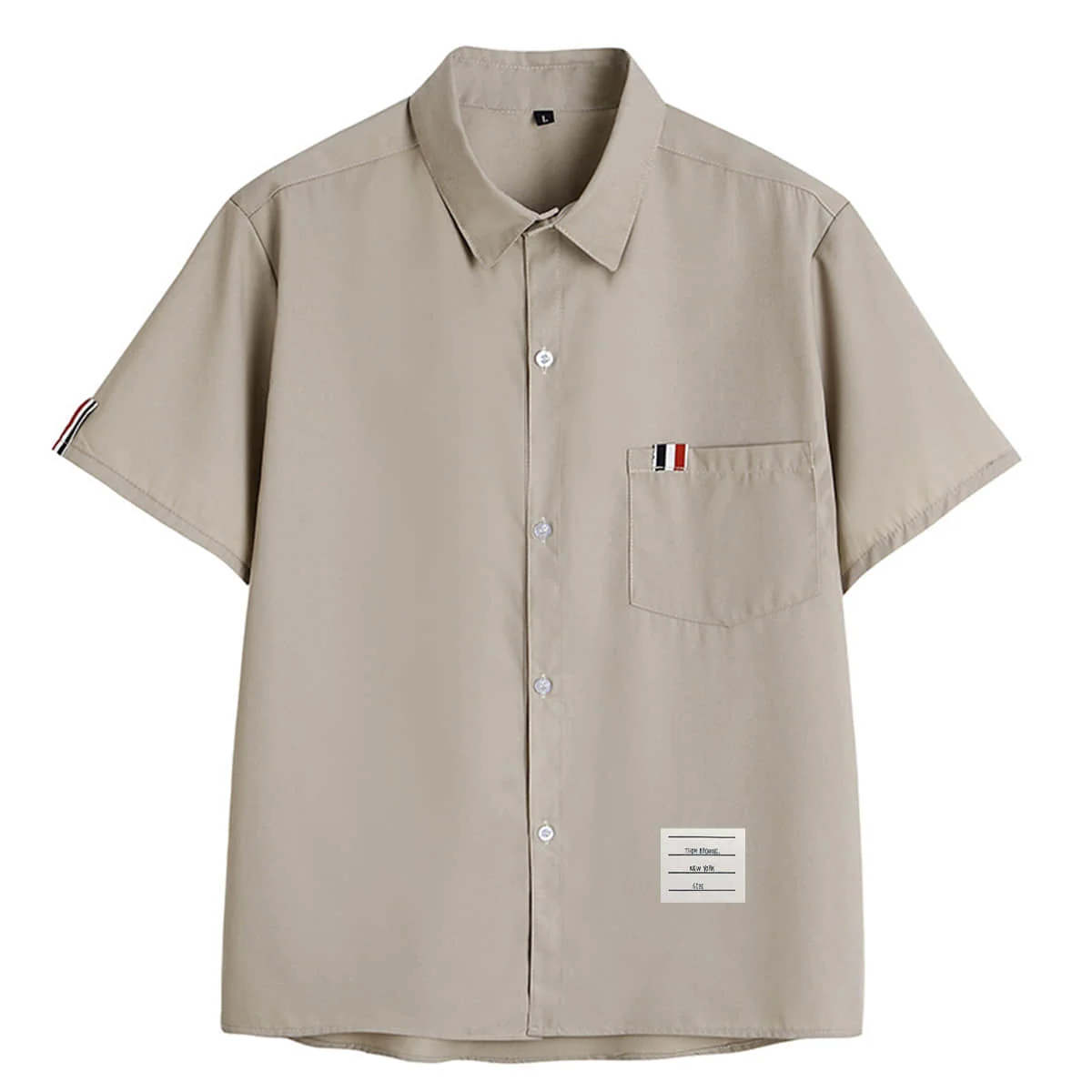Женская Роскошная брендовая рубашка TB, модная тонкая рубашка с коротким рукавом, приталенная одежда с отворотами для девушек, хлопковая Повседневная рубашка в стиле преппи