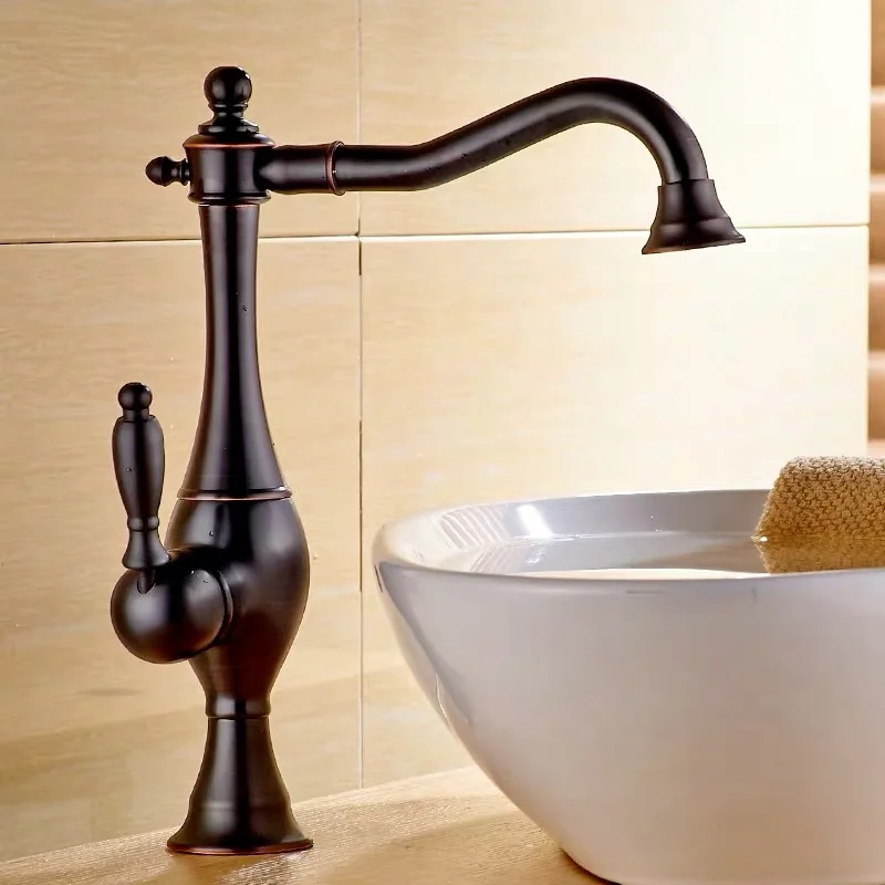 

360 Rotate Cold Hot Water Wash FaucetFaucets Black/Rose Gold Brass Kettle Tap Crane Sink Mixer Taps For Kitchen And Bathroom