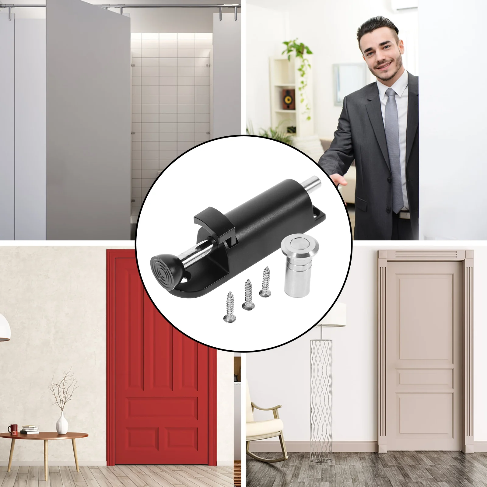 Защелка сарая дверной и оконный замок скользящий болт раздвижной пружинный