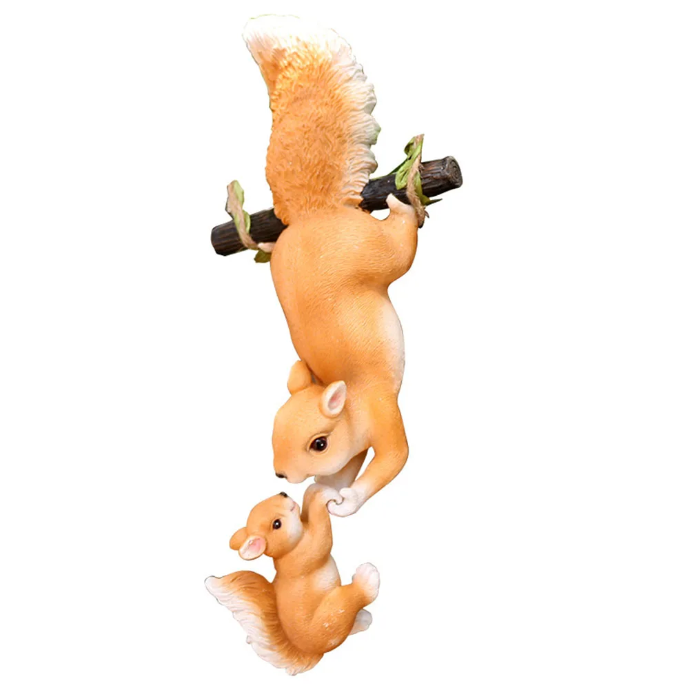 Декоративные садовые статуи белки реалистичные фигурки из смолы для уличного