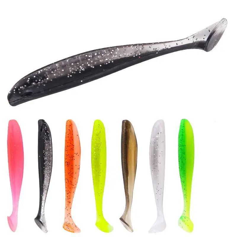 

10pcs/Lot Fishing Jig Wobblers Soft Lures 5.5cm/1.6g Easy Shiner Double Color Silicone Artificial Bait Swimbait Carp Bass Tackle