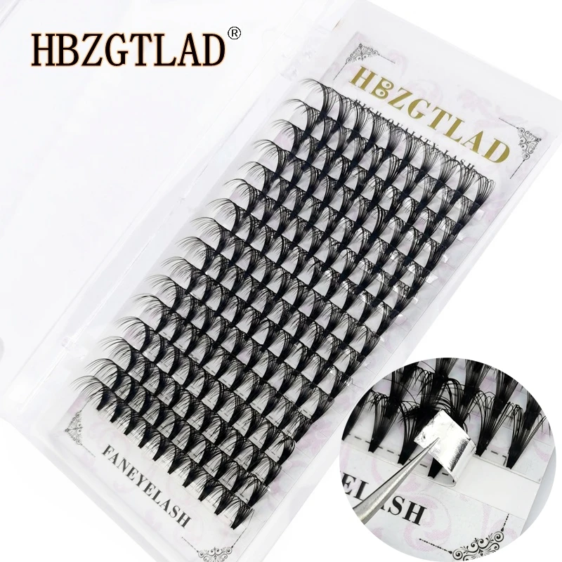 

16 Lines 10D/20D Russian Volume Eyelashes Extension Short Stem Pre made Fans C/D/DD curl Mink Lash Eyelash Individual Extensions