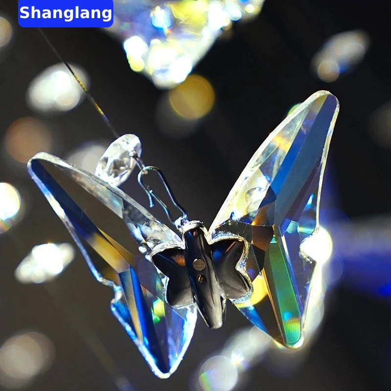 Современная хрустальная люстра-бабочка K9 высокий Потолочный подвесной