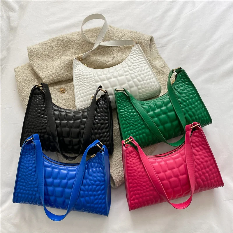 

2022 New Trend Crocodile Pattern Handbags for Women Luxury Versatile PU Leather Crossbody Bags Mochilas Shoulder Bag