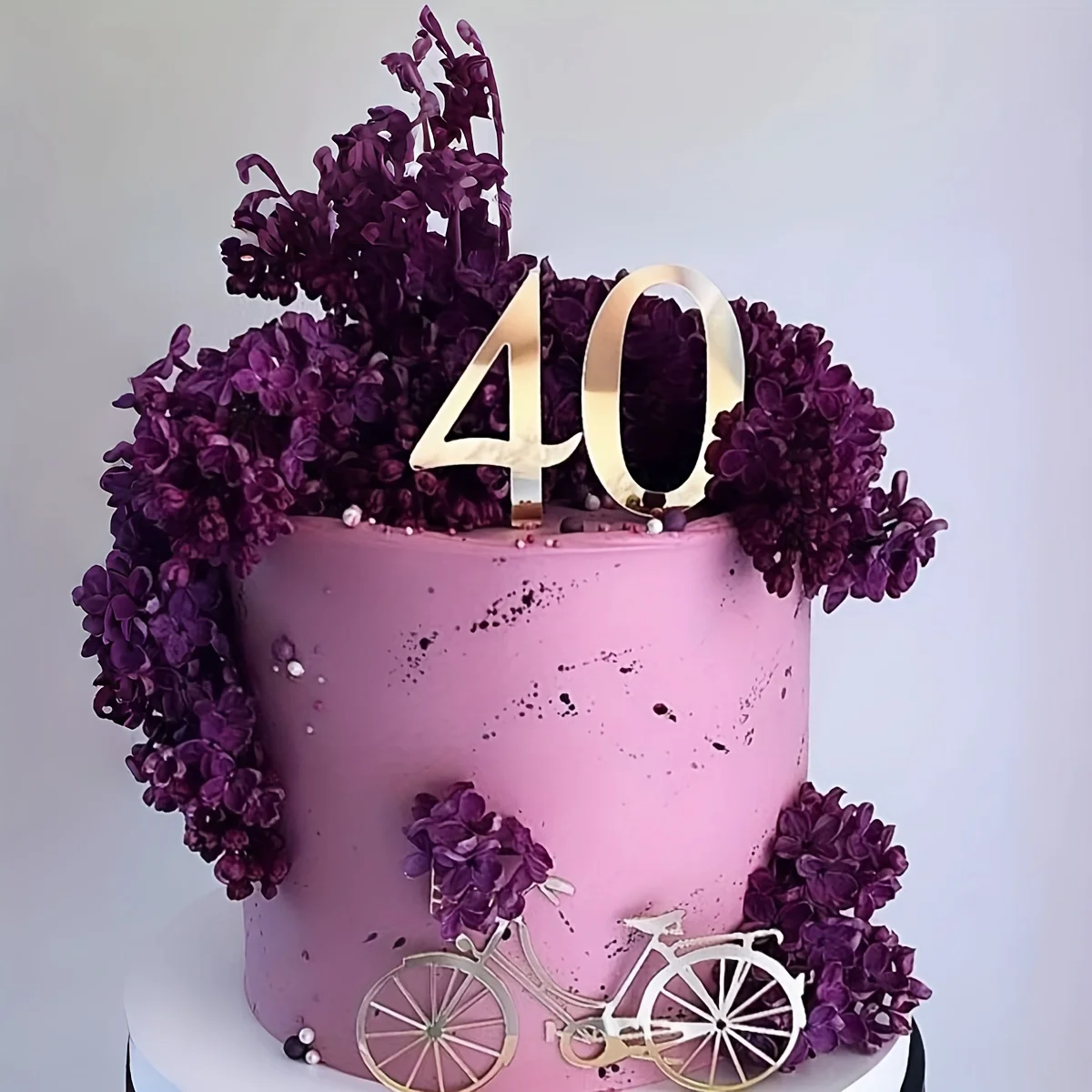 

Золотые акриловые топперы для торта MJCakedecor