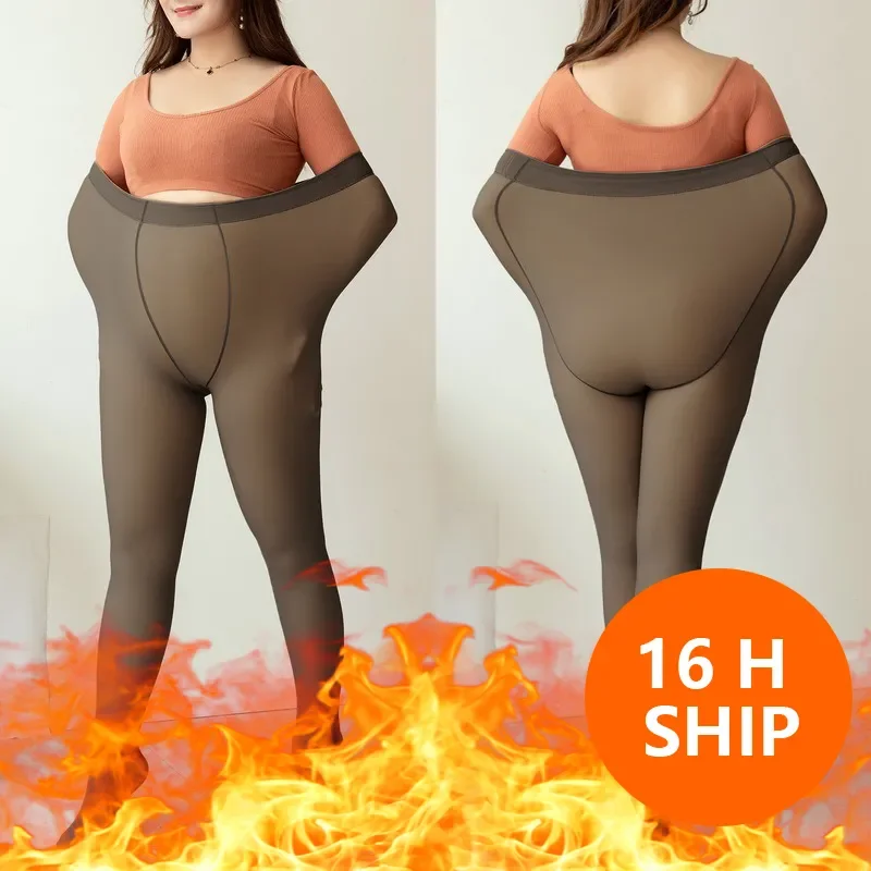 

2022 Winter Leggings For Women Warm Legging Solid Color Velvet Legging High Waist Leggings Stretchy Leggings Large Size