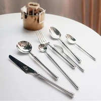 food party tableware full set household buffet stainless steel soup spoon cake fork kitchen accesorios utensilios kitchenware