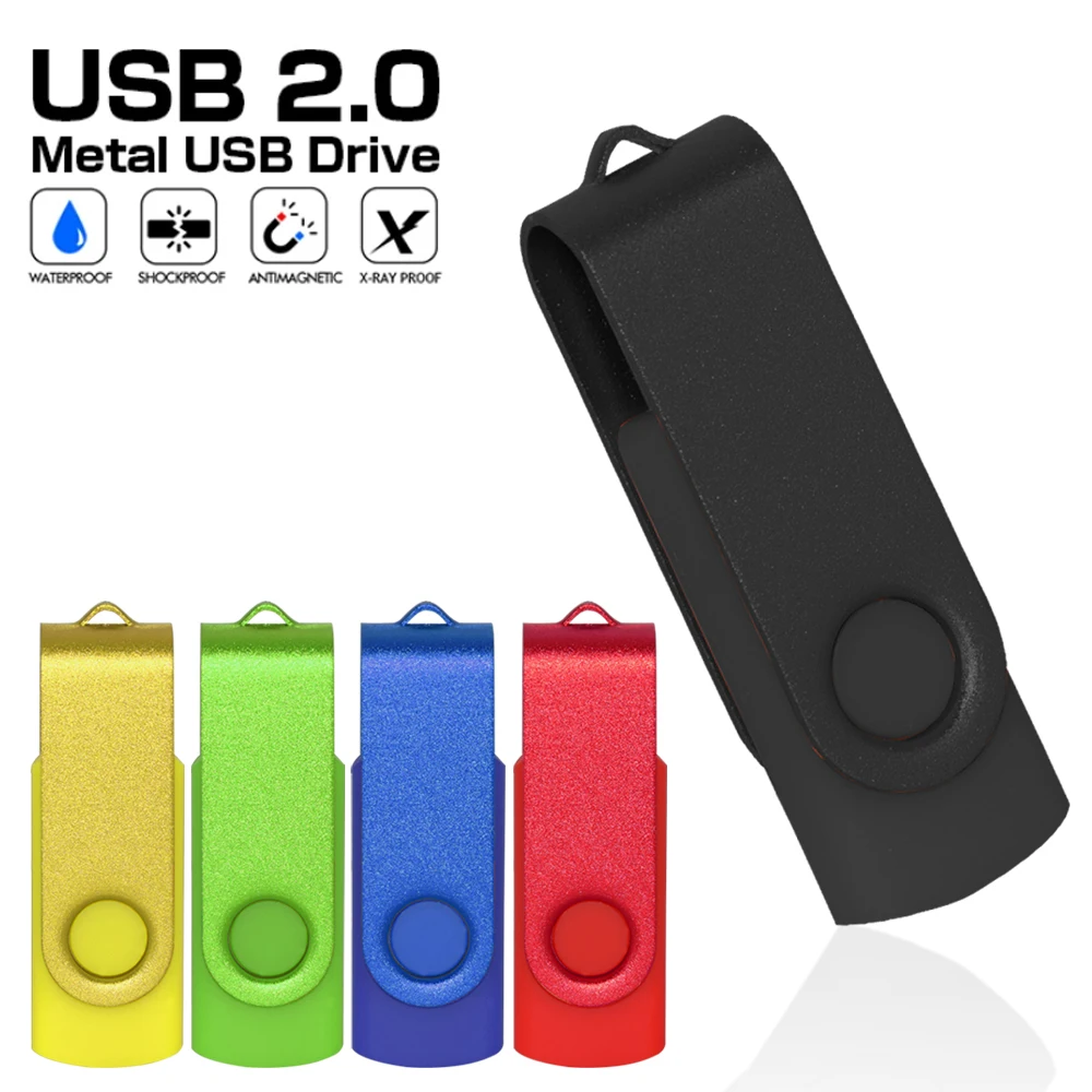 

High Speed USB Flash Drive 2.0 for PC USB Flash Memory Stick photography wedding usb disk cle usb Waterproof pen drive usb