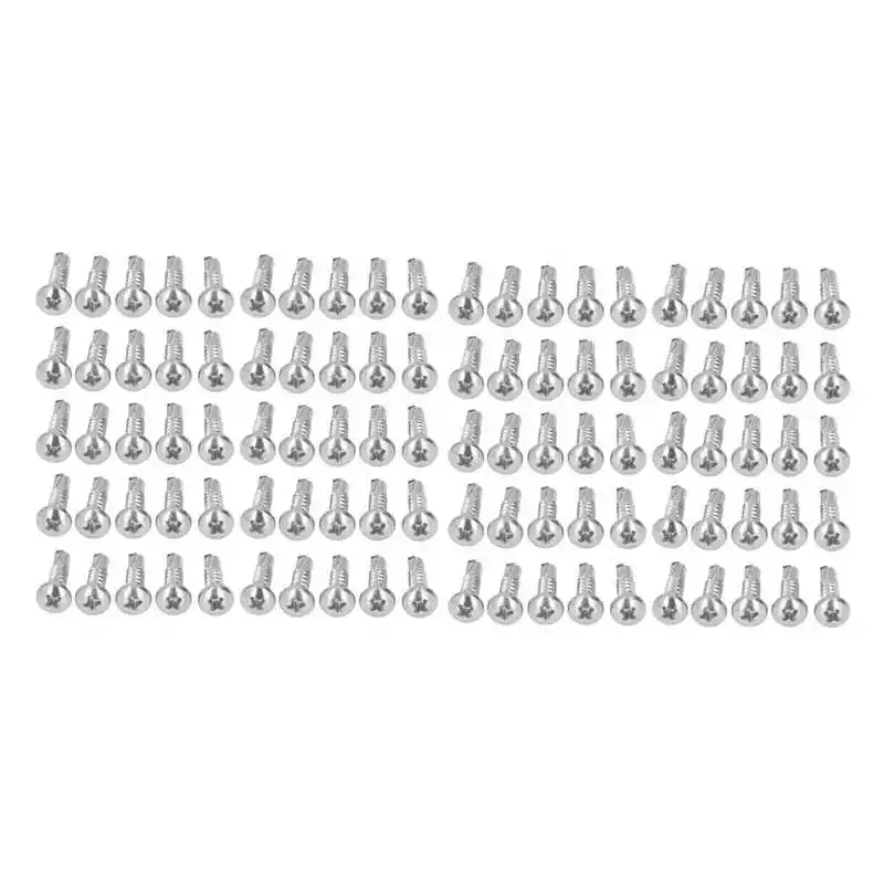 

100 шт. самосверливающийся винт с круглой головкой M4.8x19 набор крепежных элементов для ремонта нержавеющей стали