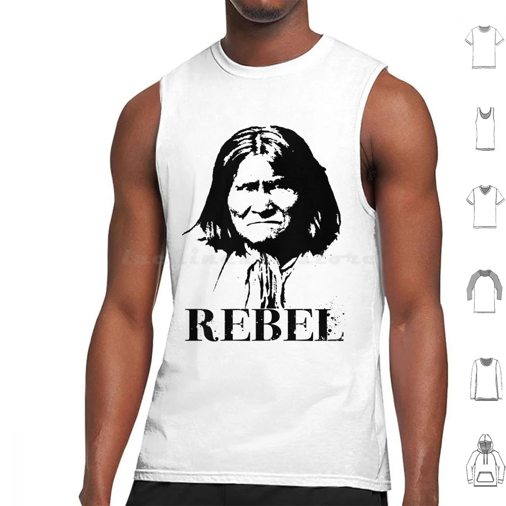

Майки Rebel без рукавов, жилет Goyaa, Geronimo, апачи, Powers, Rebel Cuchimi, индийский миф