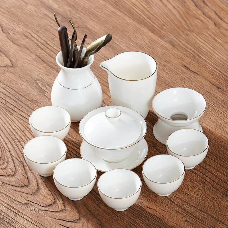

Coffeeware Office tea set Luxury Gift Set Rotating Magnetic Porcelain Tea Set Chinese Afternoon Geschirr Set Home decoration