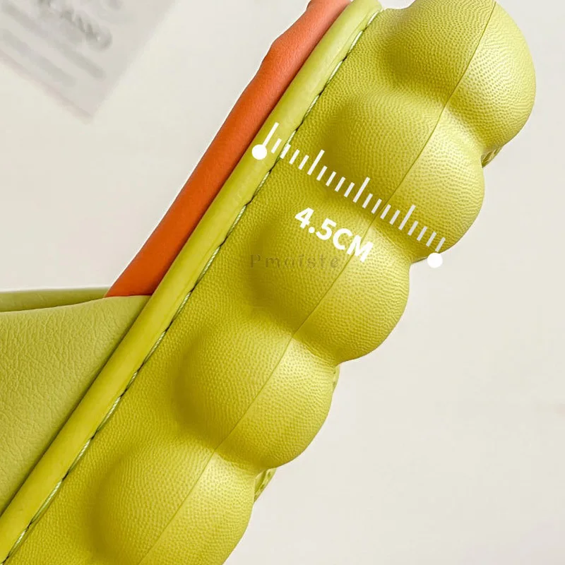 2022 Autumn Winter Women Home Slippers Solid Upper House Slides Platform Shoes for Female Bedroom Slippers Family Couples Shoes