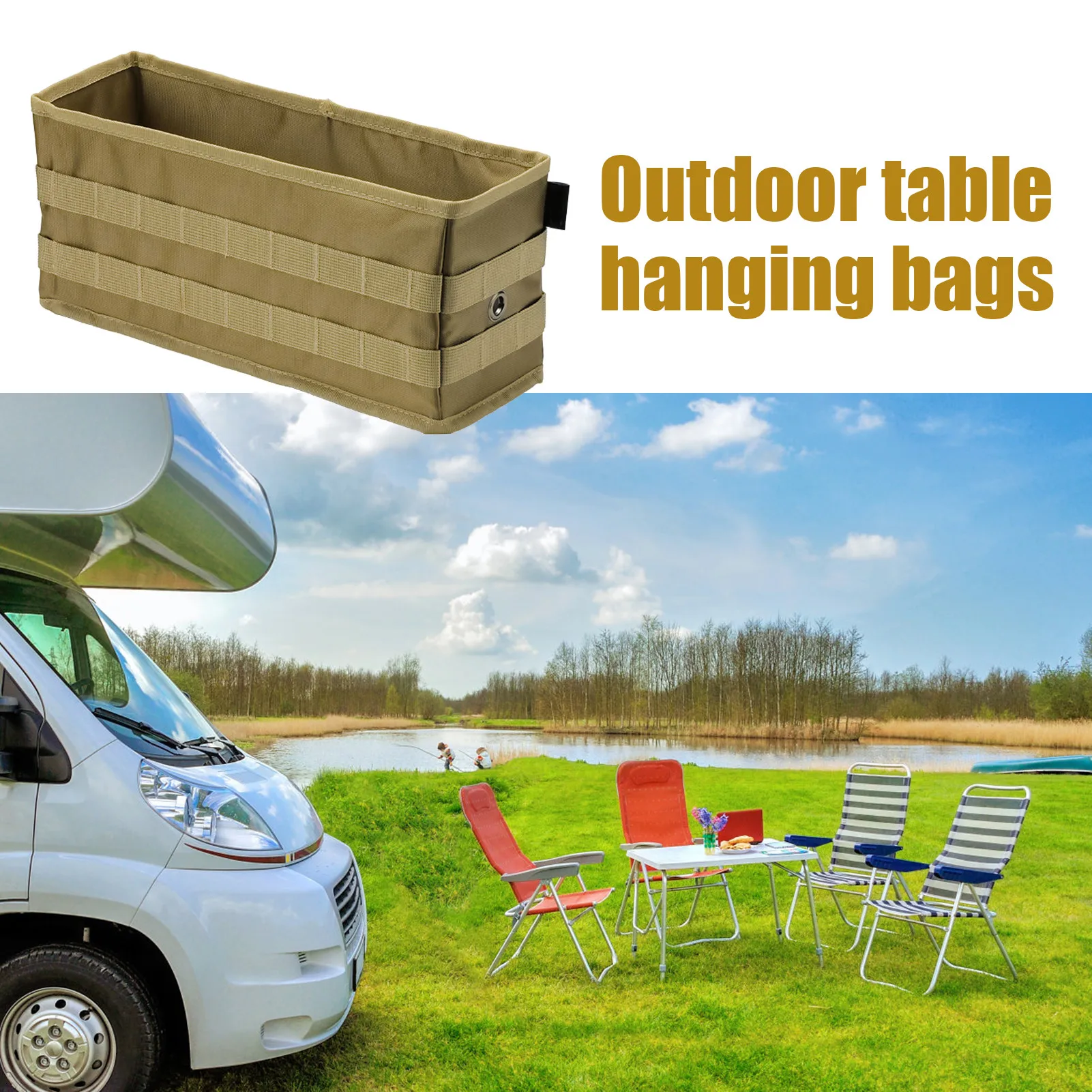 

Bedside Organizer Bag Table Side Storage Bag Foldable Cube Basket Pocket For Outdoor Travel Or Daily Use Easy To Fold