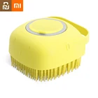 Массажная щетка Xiaomi для домашних питомцев, собак, кошек, Мягкие силиконовые щетки, массажная расческа, щетка для груминга, щетка для ванны