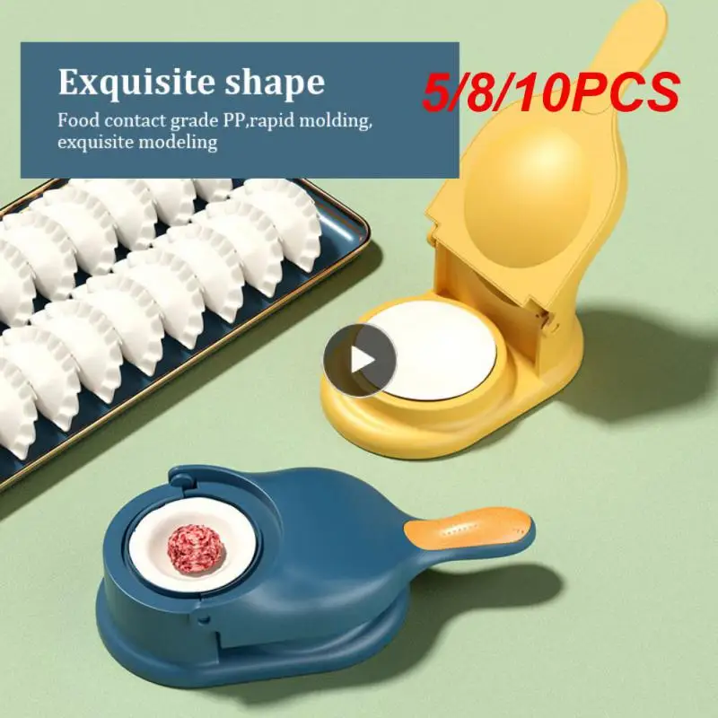 

5/8/10PCS 2 In1 Dumpling Maker Artifact Press Dumpling Wrapper Portable Dumpling Pressing Tool Food Grade Pp