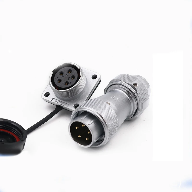 WEIPU WF20 TE+Z  2 3 4 5 7 8 9 12 15Pin Industrial Male Plug Female Socket Panel AC DC Power Connector Adapter M20 Solar Medical