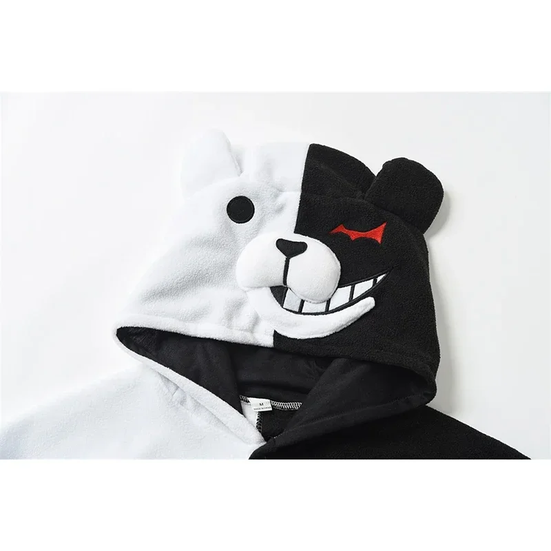 Yeskigu Monokuma кигурумис пижама для взрослых комбинезон аниме медведь черно-белая с